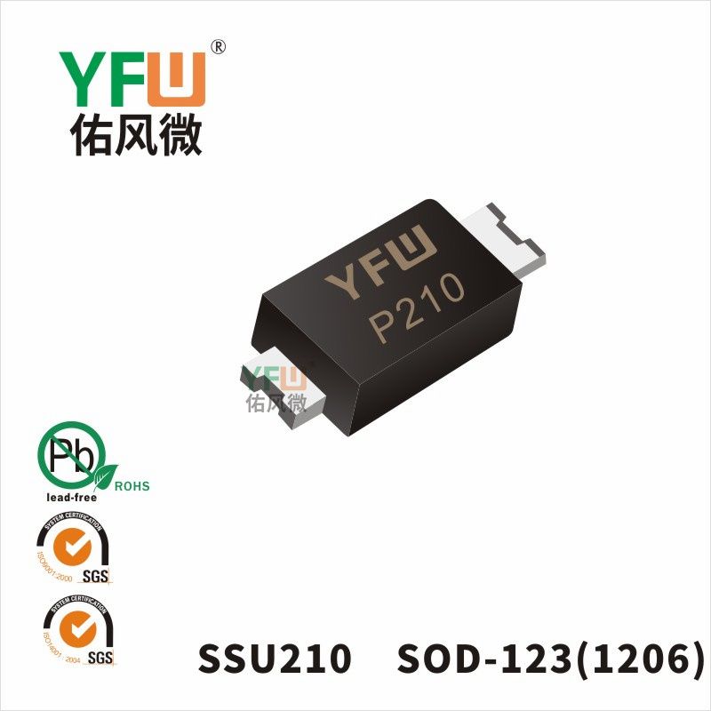 SSU210 SOD-123(1206)_Marking:P210 Low VF Schottky Diode_YFW brand